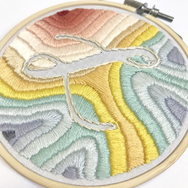 She's So Bright - The Gorgeous Pastel Embroidery of Lark Rising. Beautiful, craft, Etsy, patterns, design, pastel.