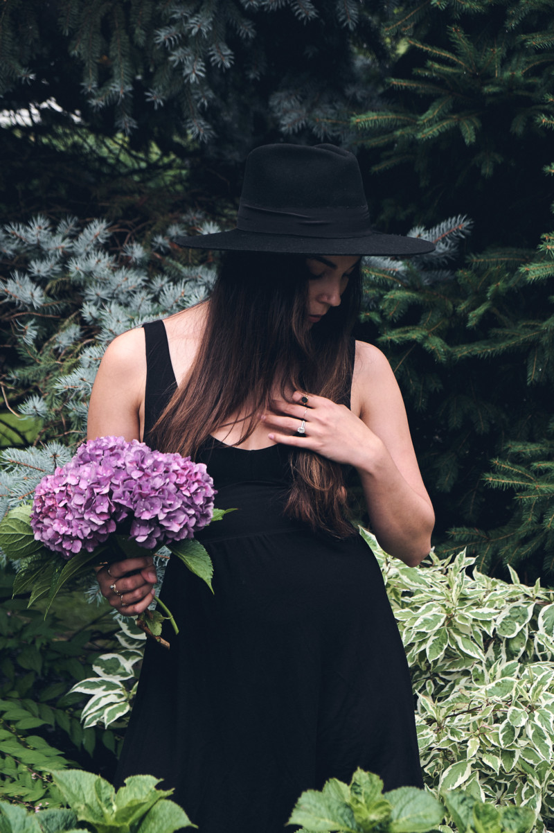 Thoughts for the Weekend and How I'm Staying Sane the Rest of the Summer. Style, fashion, hate, flowers, hydrangeas, black.