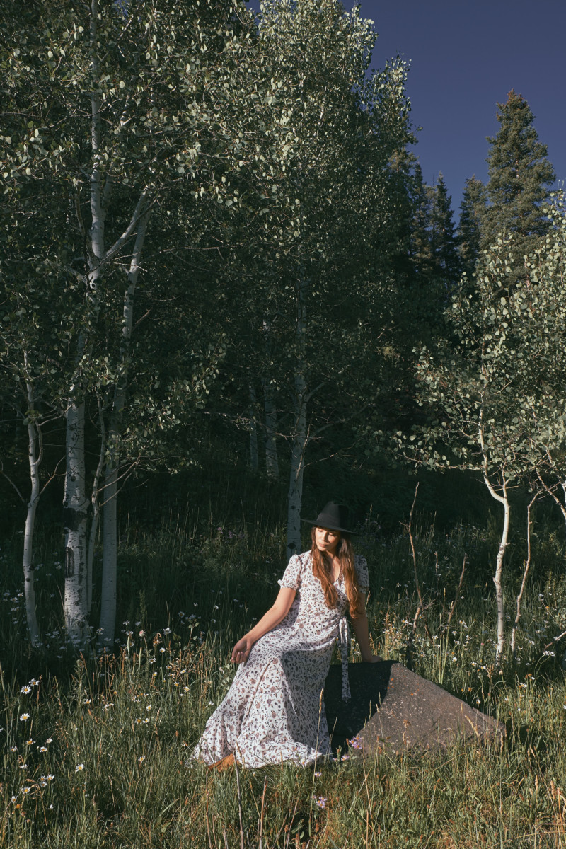 She's So Bright - Well Before the Fairytale Ending. Self Portrait, In the woods, moody, short story, beautiful, mysterious, alpine trees, Colorado, telluride, hat, style, romantic, love story.