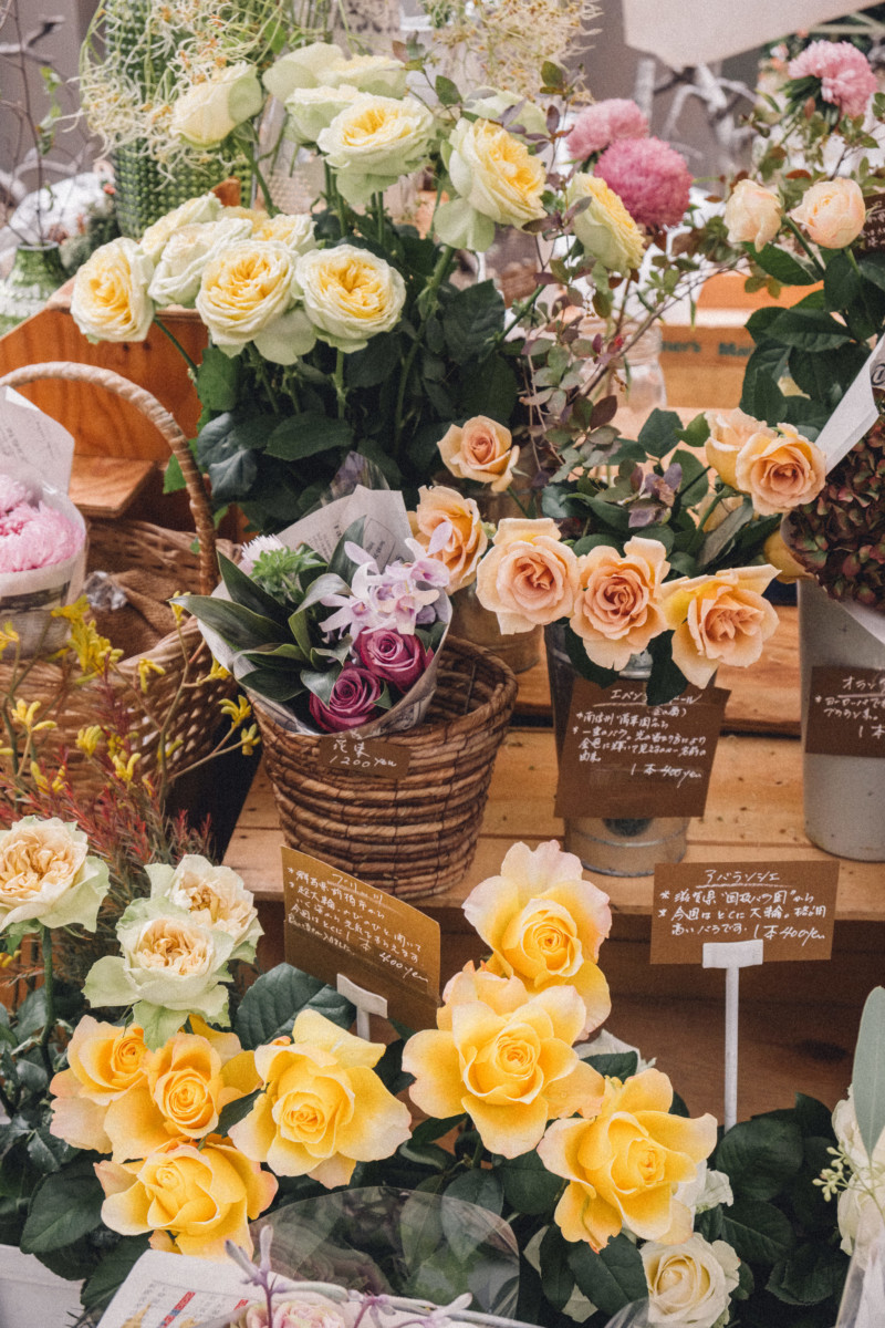 First Impressions of Tokyo - She's So Bright, Japan, City, Travel, Asia, Wanderlust, Photography, Fujifilm, Flowers. Farmers Market, Roses